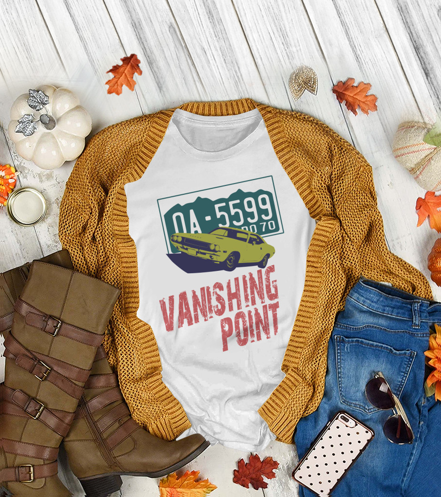 Vanishing Point OA-5599 70s Car Iconic Reference T-Shirt
