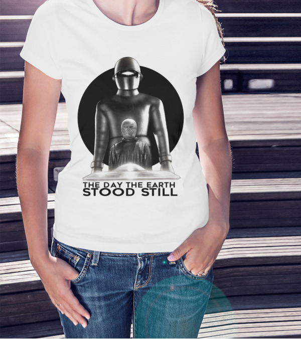 The Day The Earth Stood Still Classic Sci-Fi Robot And Alien T-Shirt