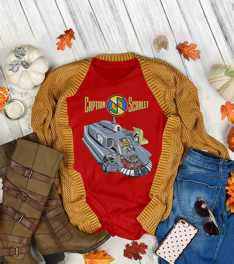 Captain Scarlet SPV Spectrum Pursuit Vehicle Blueprint T-Shirt