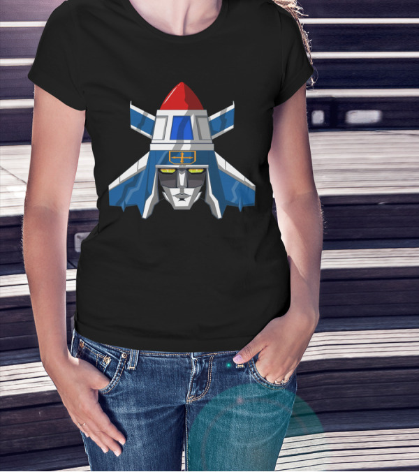 Vehicle Voltron Robot Face Iconic T-Shirt