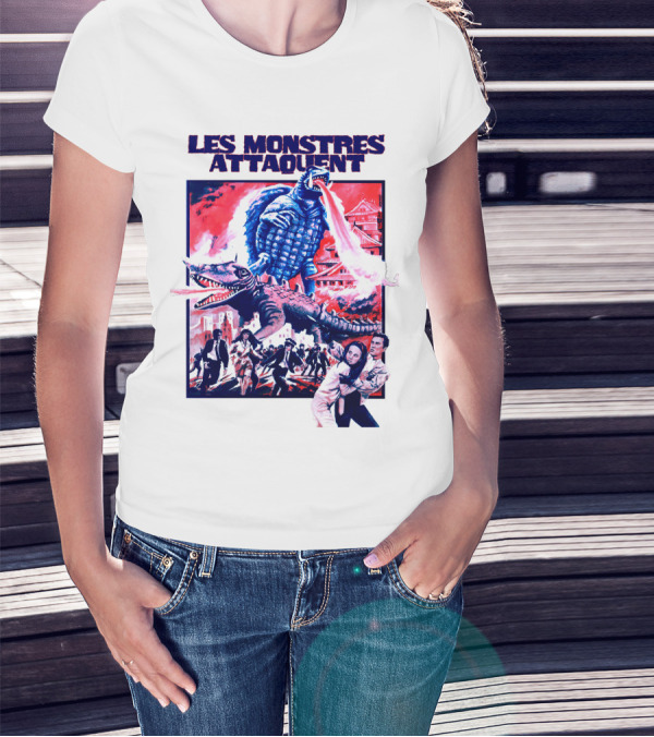 Les Monstres Attaquent Gamera French T-Shirt
