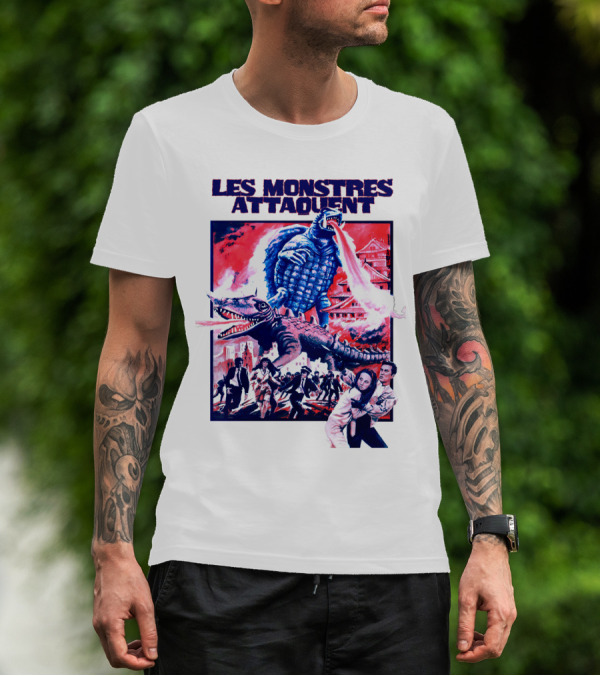Les Monstres Attaquent Gamera French T-Shirt