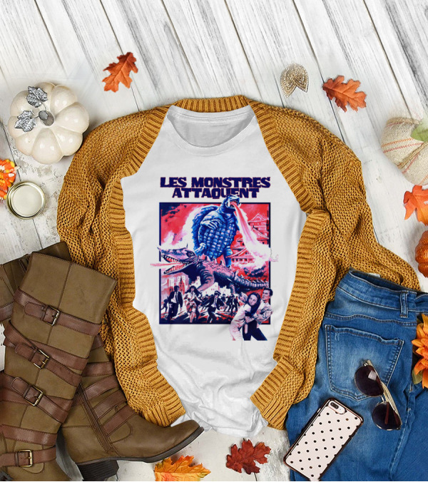 Les Monstres Attaquent Gamera French T-Shirt