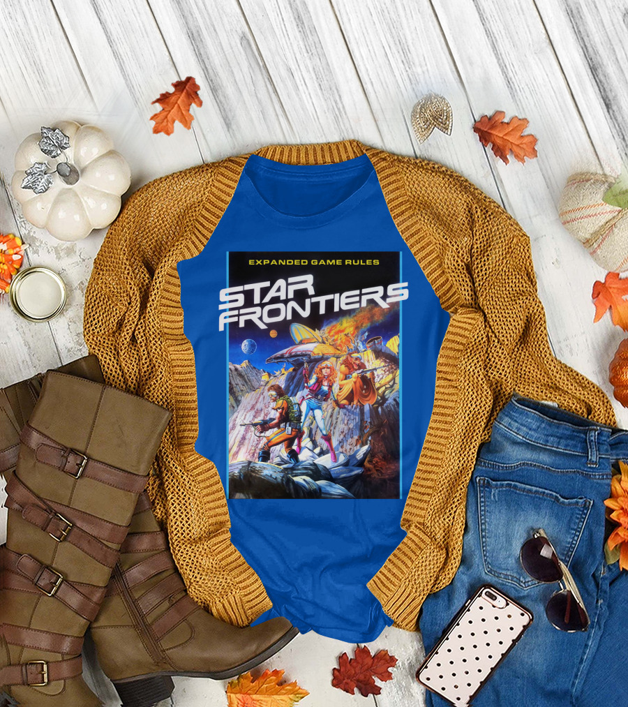 Star Frontiers Expanded Game Rules Retro Sci-Fi Adventure T-Shirt
