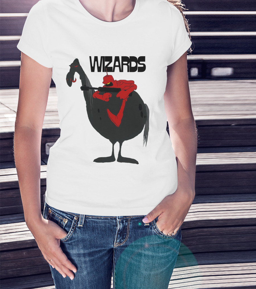 Wizards Animated Film Character Riding Creature T-Shirt