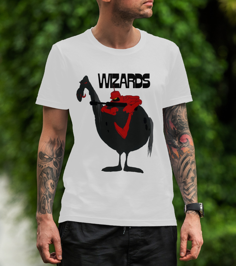 Wizards Animated Film Character Riding Creature T-Shirt