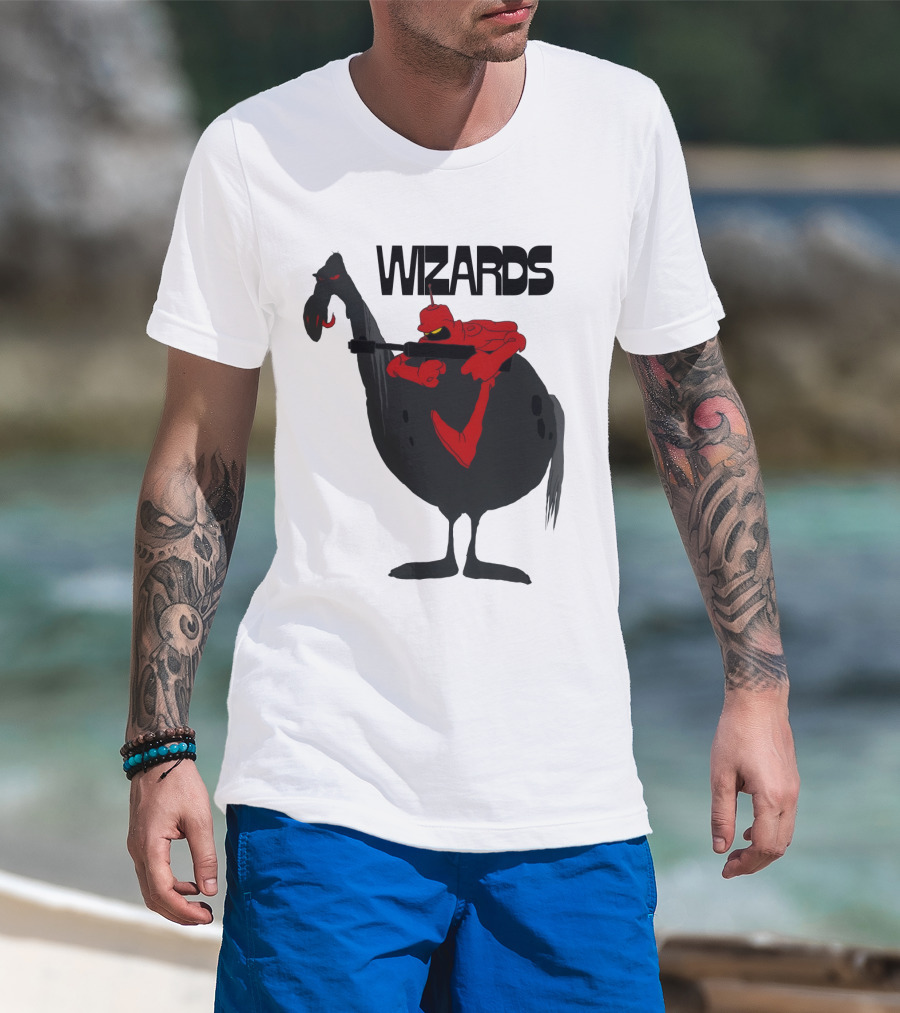 Wizards Animated Film Character Riding Creature T-Shirt