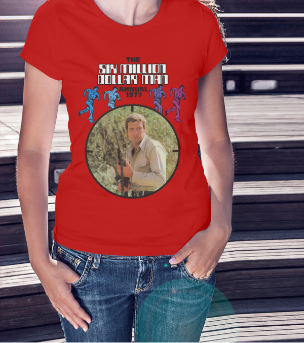 The Six Million Dollar Man Running Figures Annual 1977 T-Shirt