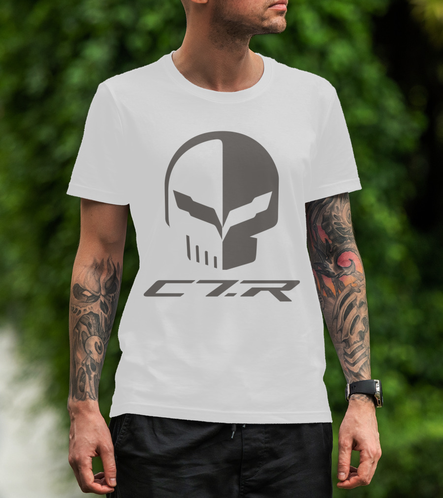 C7R Corvette Skull Iconic T-Shirt