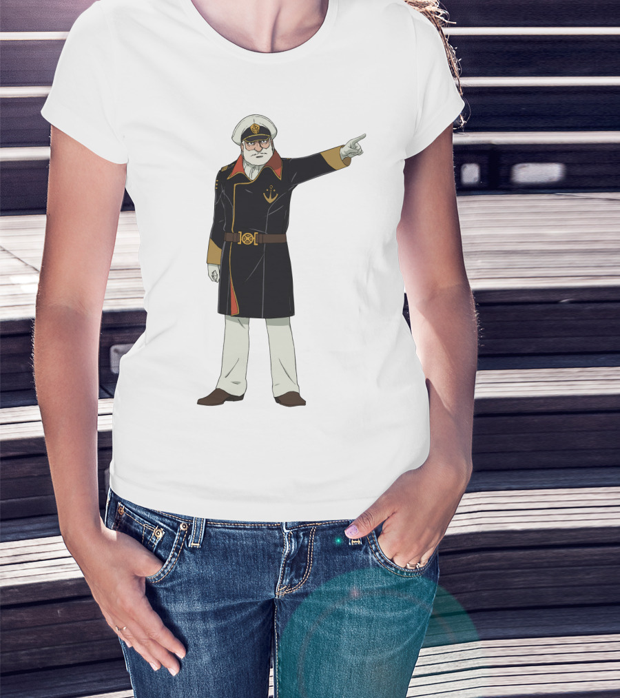 Captain Avatar Star Blazers Iconic Character Pose T-Shirt