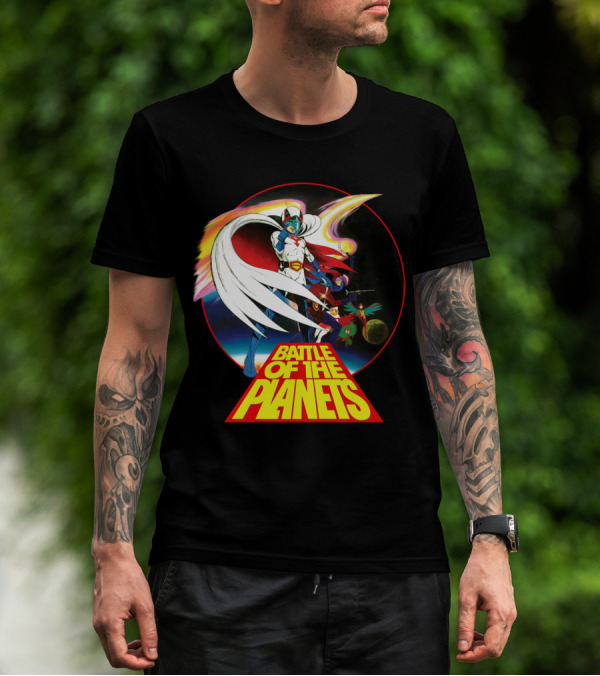 Battle Of The Planets 80s G-Force Team Astronauts And Planets T-Shirt