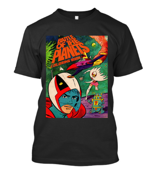 Battle Of The Planets Coloring Book Space Adventure Galaxy Team 7 Robot T-Shirt