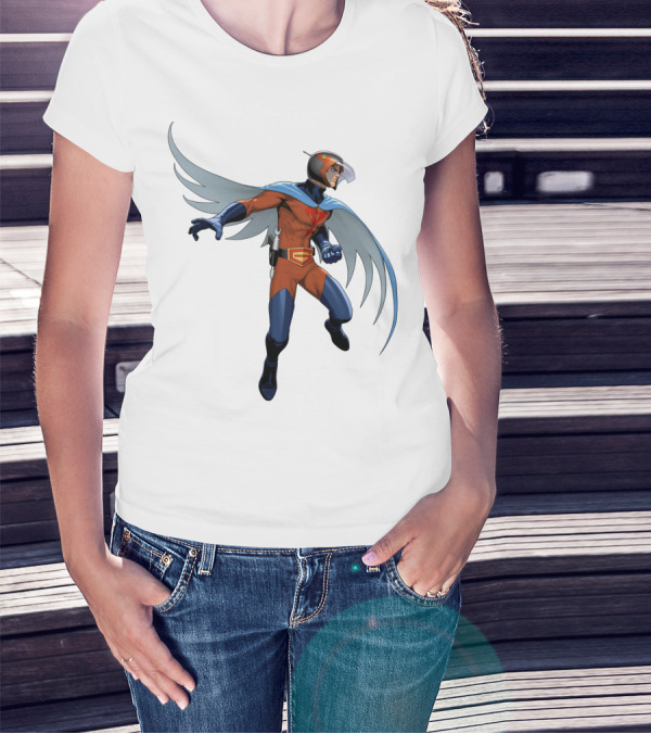 Jason Battle Of The Planets G-Force Character With Winged Cape And Helmet T-Shirt