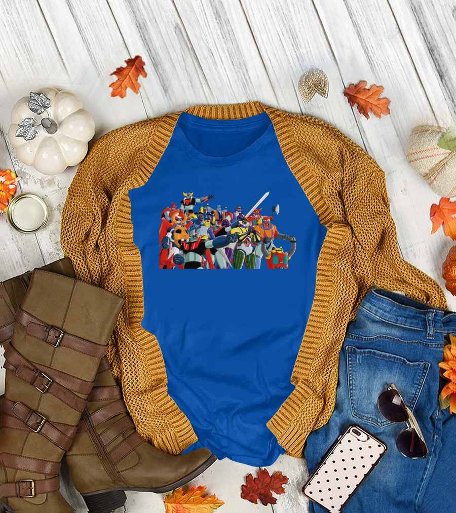 Nagai's Super Robot Heroes Collection Mazinger Getter Robo Grendizer T-Shirt