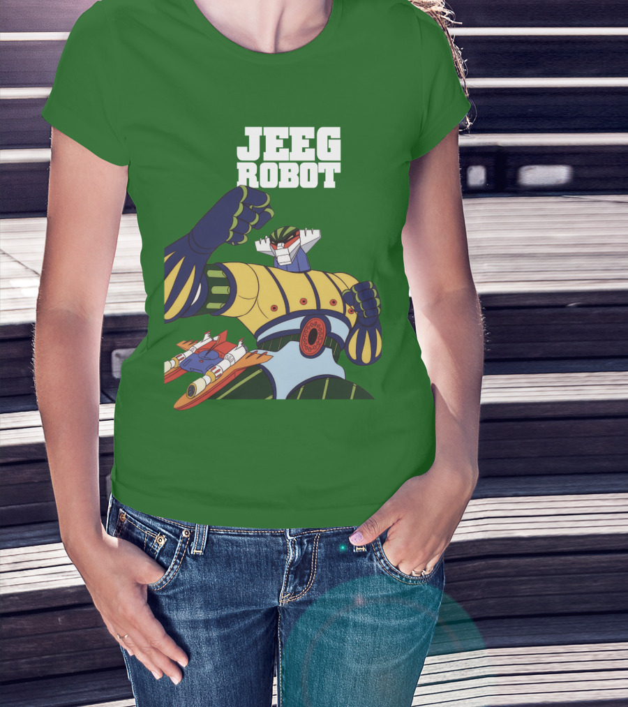 Jeeg Robot Anime Mecha Hero Dynamic Pose T-Shirt