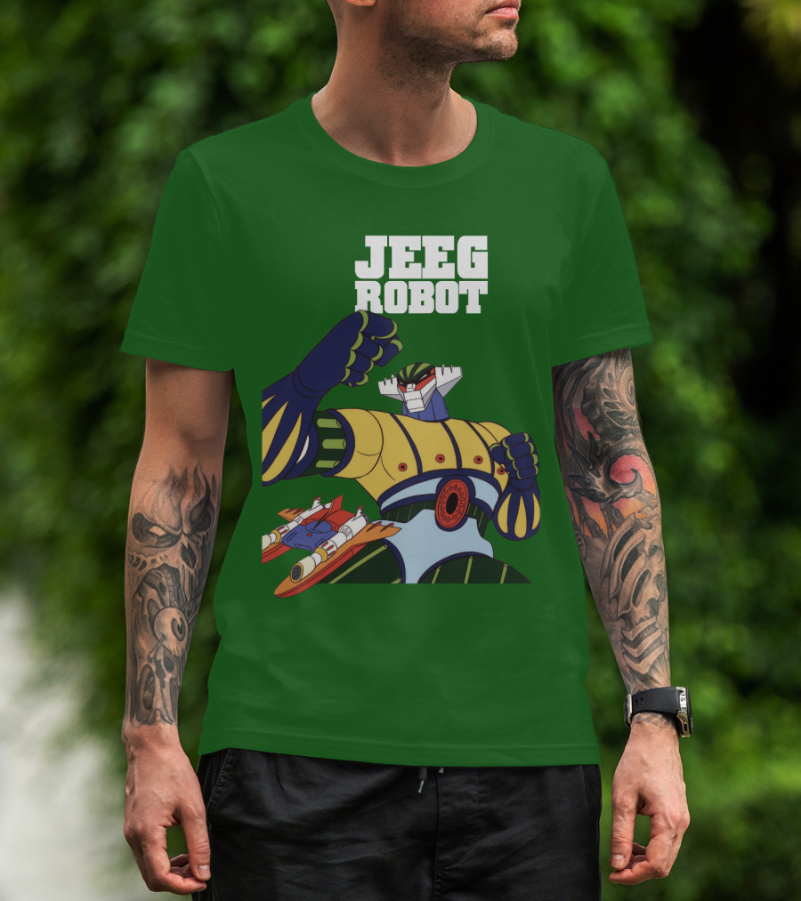 Jeeg Robot Anime Mecha Hero Dynamic Pose T-Shirt