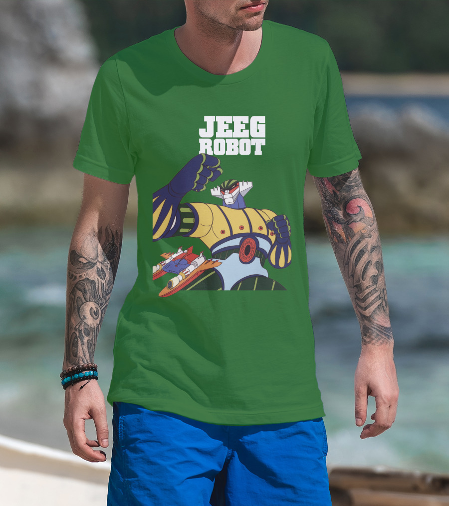 Jeeg Robot Anime Mecha Hero Dynamic Pose T-Shirt