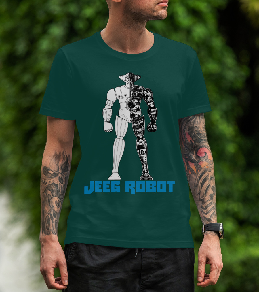 Jeeg Robot Cyborg Half-Mechanical T-Shirt