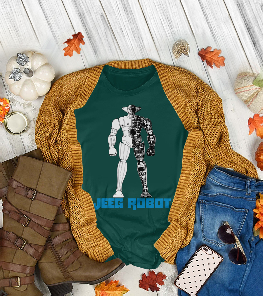 Jeeg Robot Cyborg Half-Mechanical T-Shirt