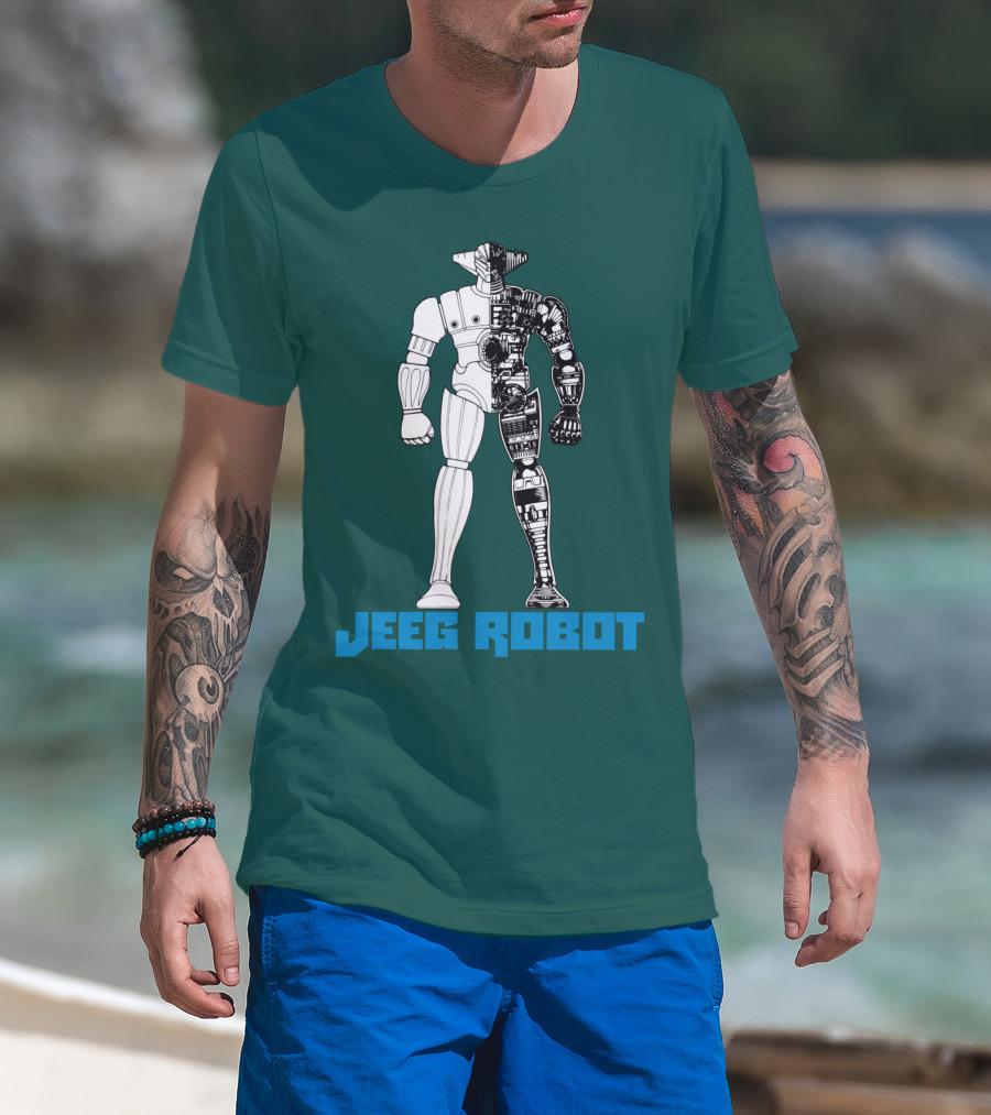 Jeeg Robot Cyborg Half-Mechanical T-Shirt