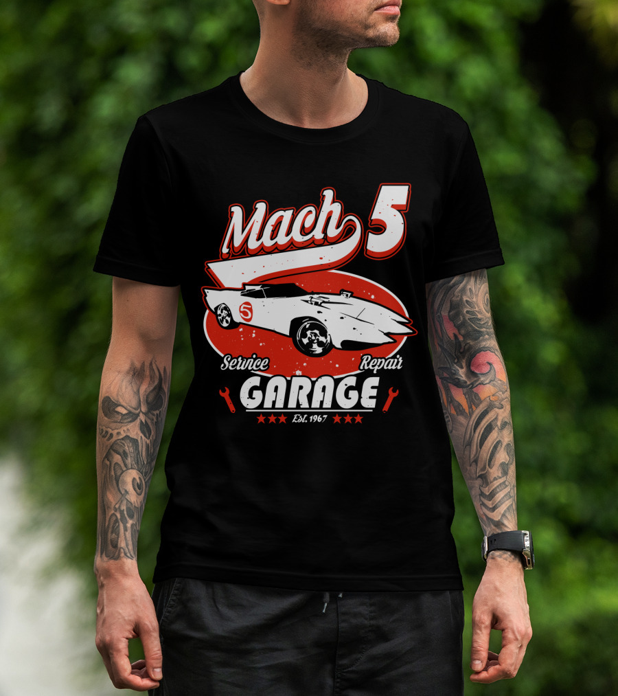 Mach 5 Service Repair Garage Est 1967 T-Shirt