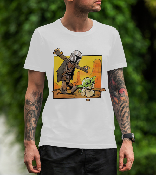 The Mandalorian And Grogu Desert Adventure Baby Yoda T-Shirt