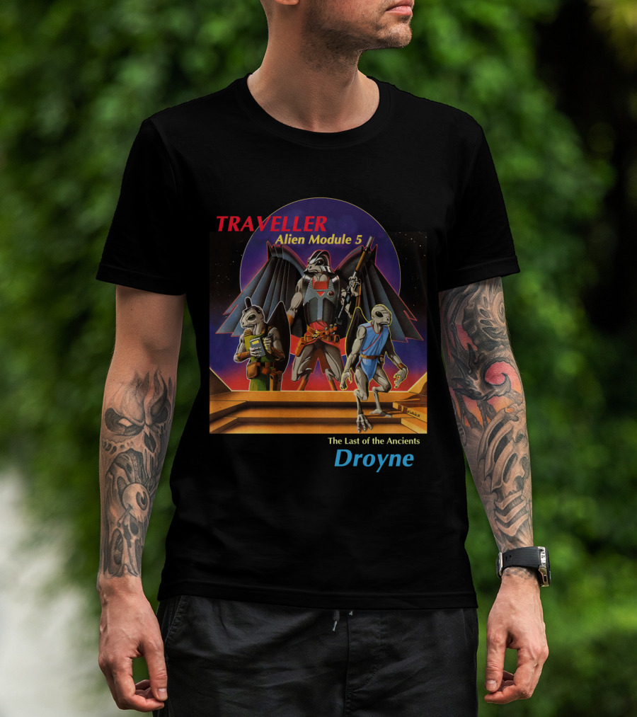 TRAVELLER Alien Module 5 The Last Of The Ancients Droyne T-Shirt