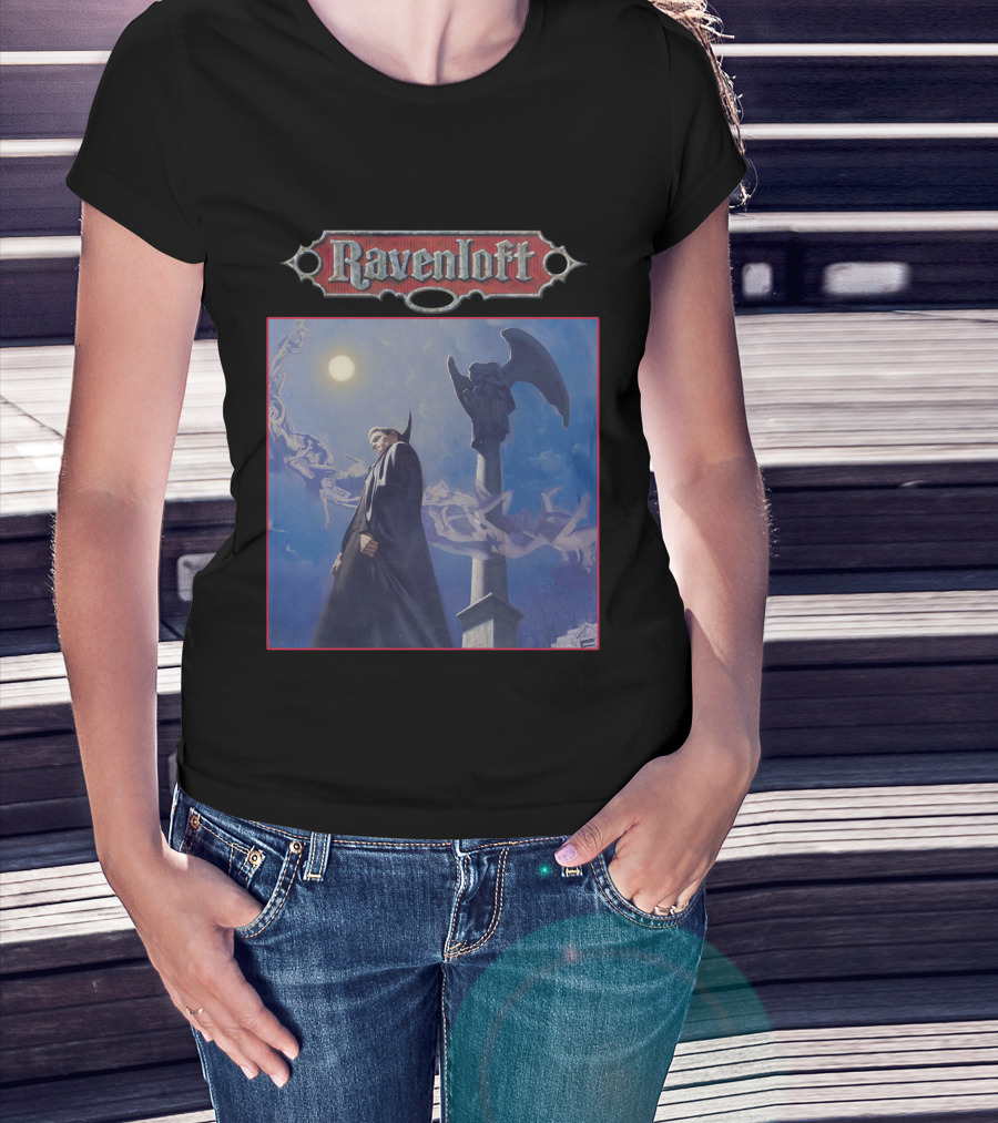 Ravenloft Vampire Night Gothic Scene T-Shirt