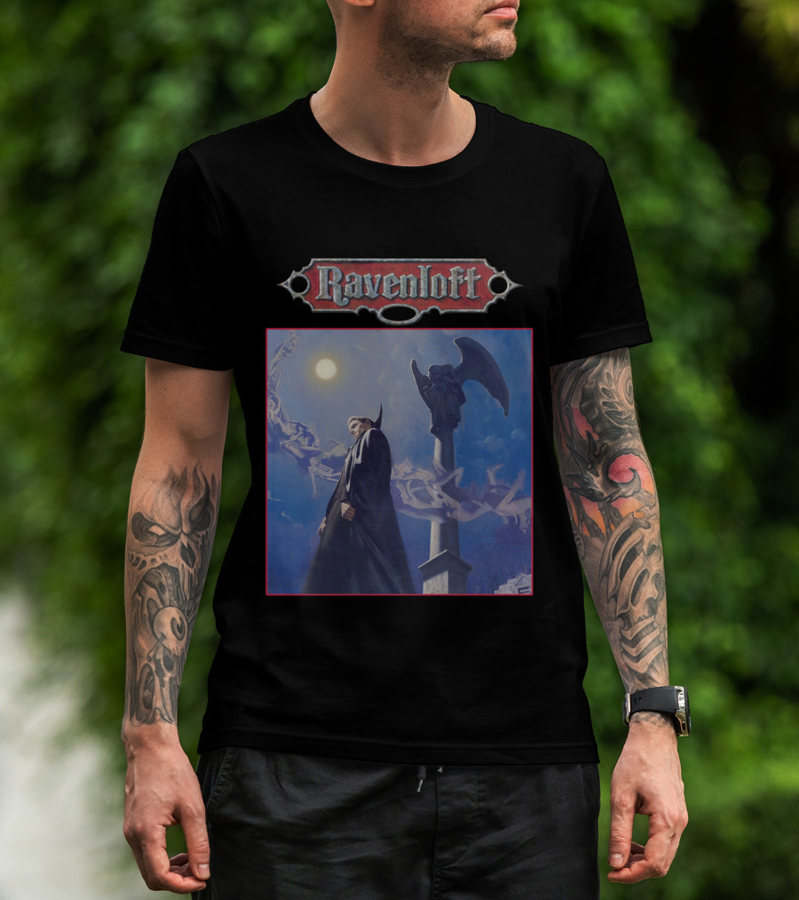Ravenloft Vampire Night Gothic Scene T-Shirt