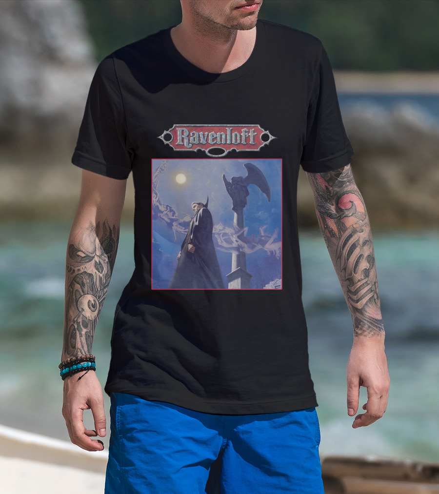 Ravenloft Vampire Night Gothic Scene T-Shirt