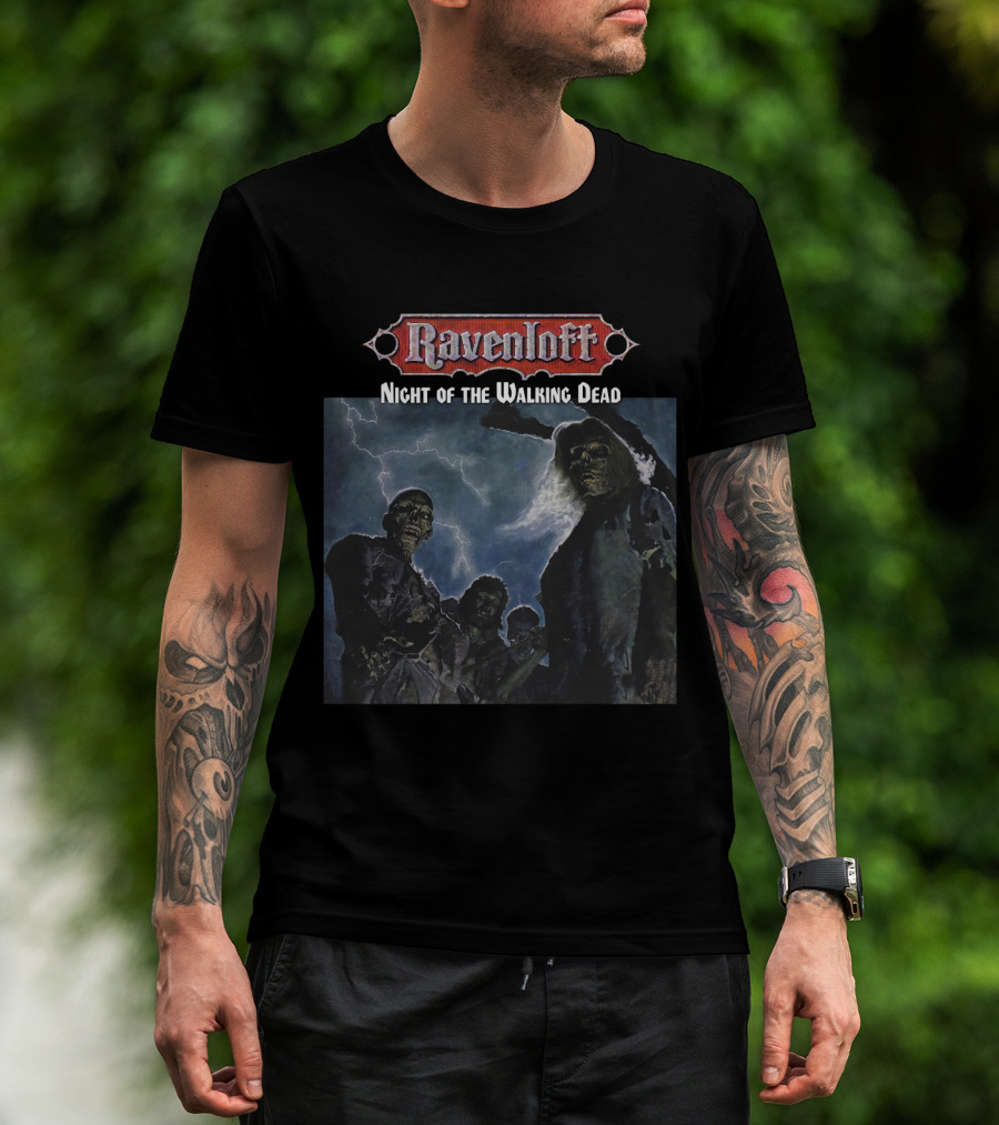 Ravenloft Night Of The Walking Dead Zombie Apocalypse Scene T-Shirt