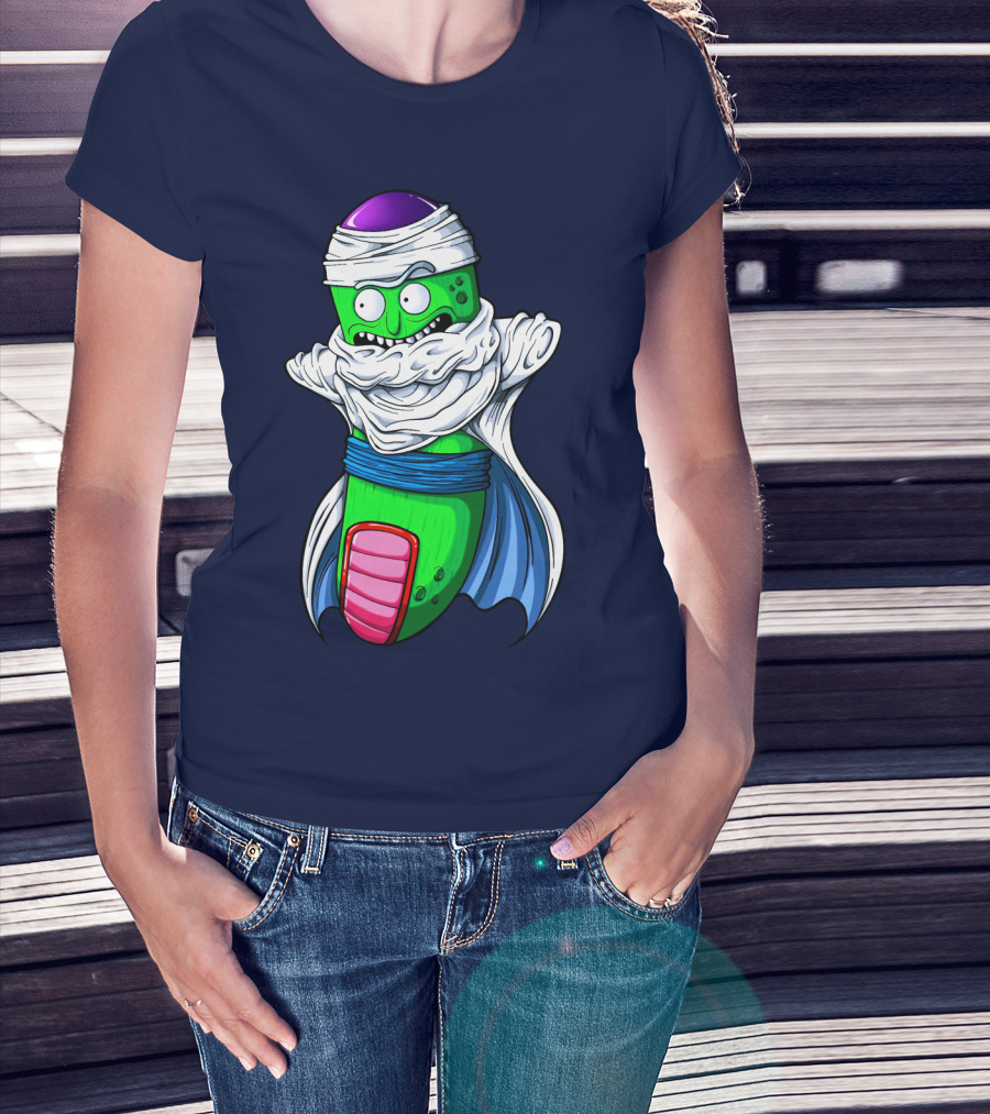 Rick And Morty Pickle Rick Meets Dragon Ball Z Fusion T-Shirt