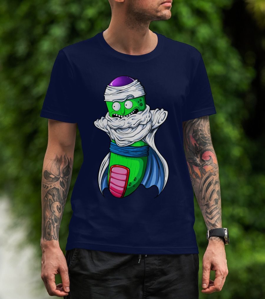 Rick And Morty Pickle Rick Meets Dragon Ball Z Fusion T-Shirt