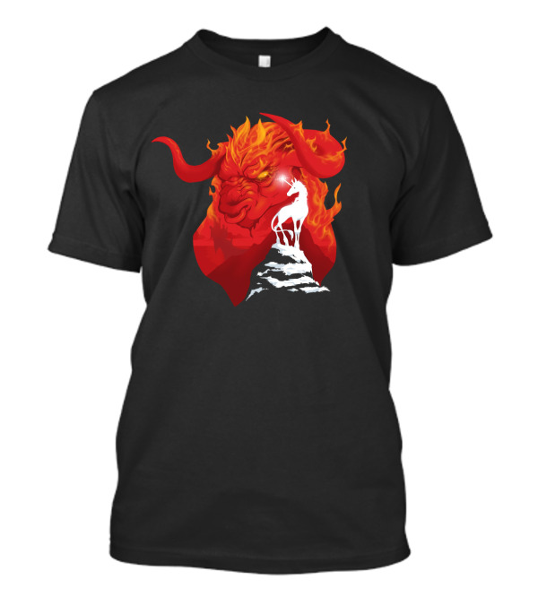 The Last Unicorn Red Bull Fiery Showdown T-Shirt