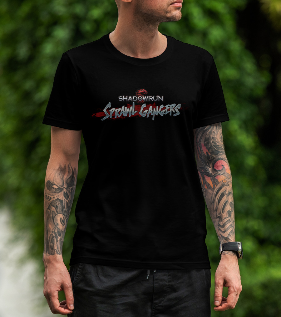 Shadowrun Sprawl Gangers Fantasy Roleplaying Cyberpunk Game T-Shirt
