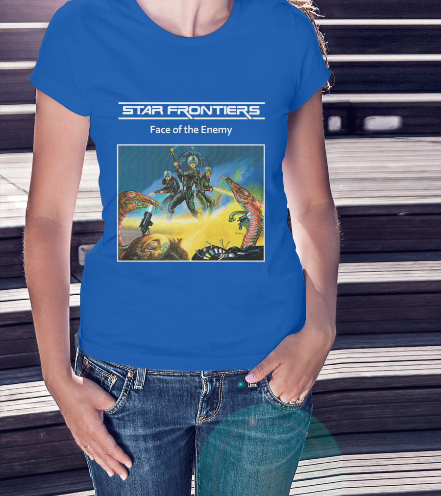 Star Frontiers Face Of The Enemy Alien Battle Scene T-Shirt