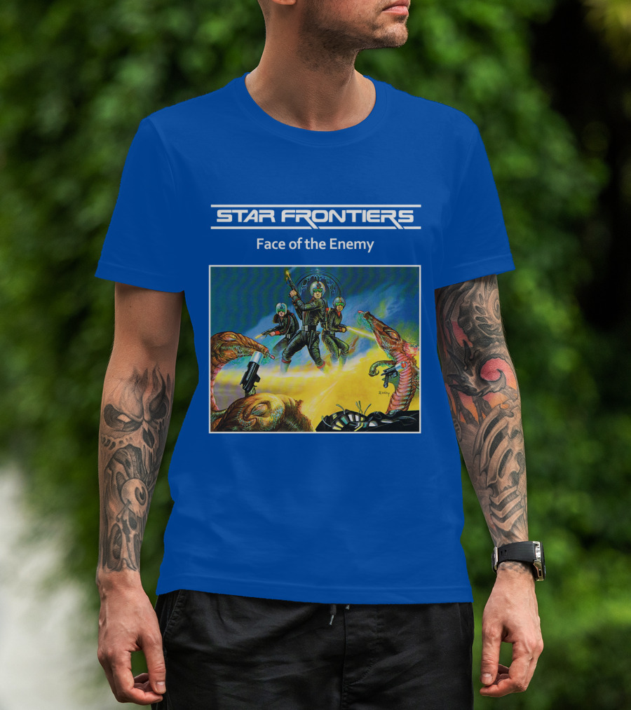 Star Frontiers Face Of The Enemy Alien Battle Scene T-Shirt