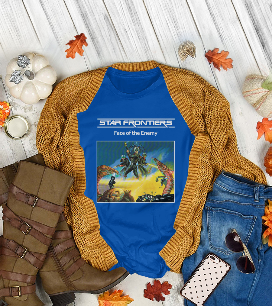 Star Frontiers Face of the Enemy Alien Battle Scene T-Shirt