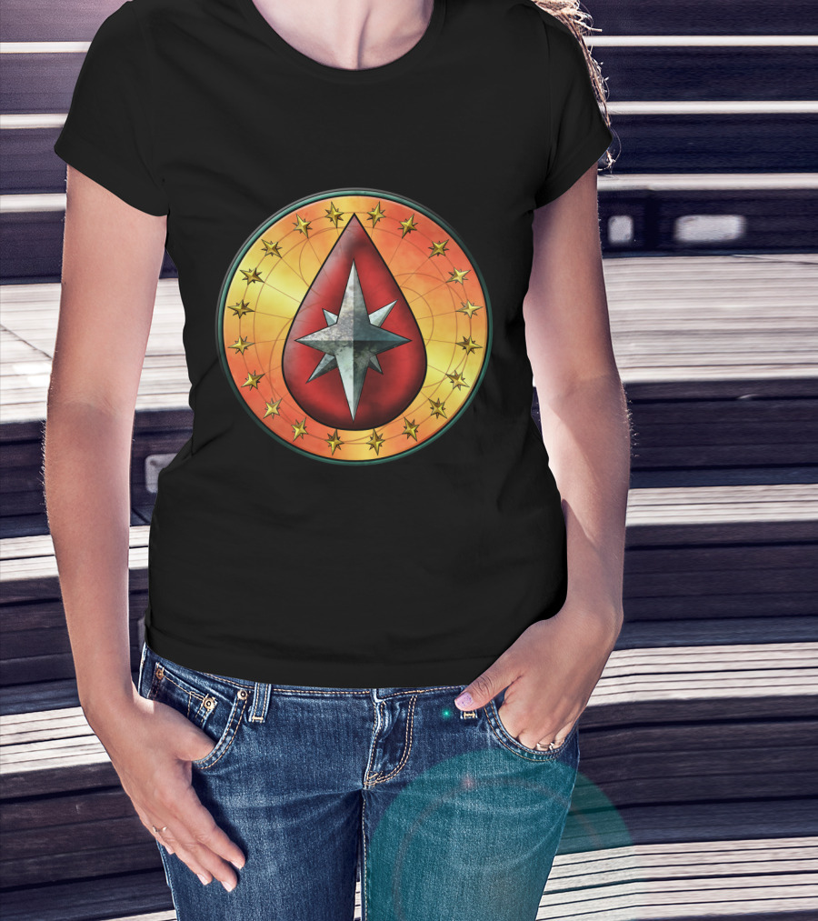 Clan Blood Spirit Symbol Starburst Emblem T-Shirt