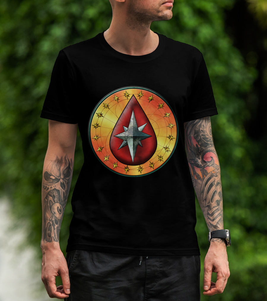 Clan Blood Spirit Symbol Starburst Emblem T-Shirt