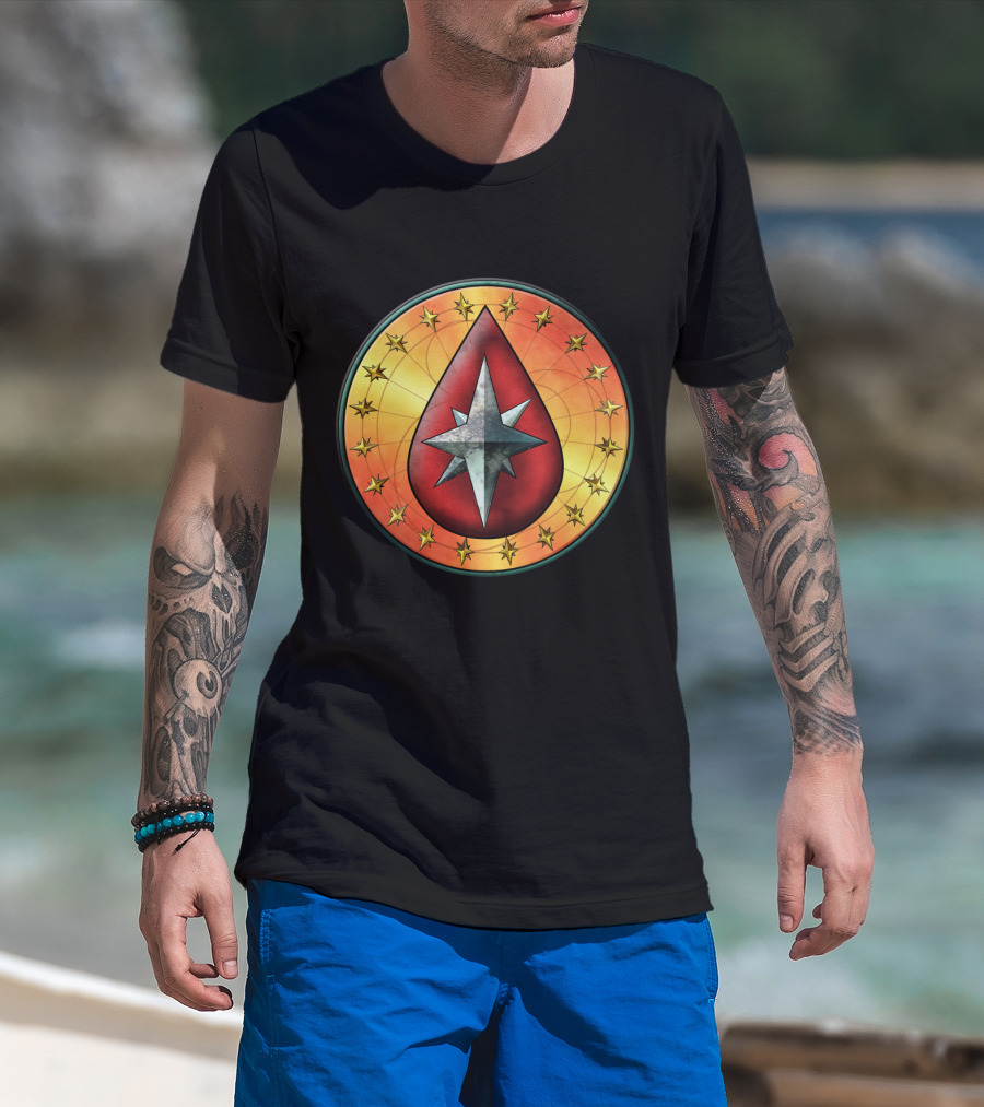 Clan Blood Spirit Symbol Starburst Emblem T-Shirt