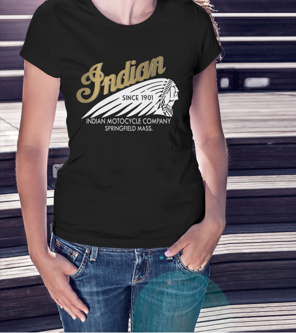 Indian Motorcycle Company Since 1901 Springfield Mass T-Shirt