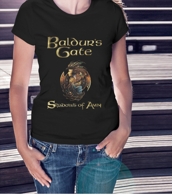 Baldur's Gate Shadows Of Amn Emblem Fantasy T-Shirt