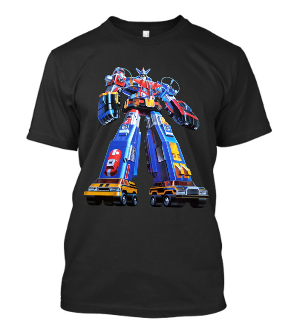 Vehicle Force Voltron Dairugger XV Mecha Robot Formation T-Shirt