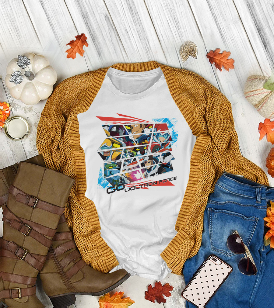 Go Voltron Force Dynamic Team Collage T-Shirt