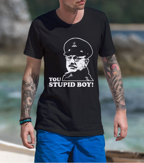 Dad's Army You Stupid Boy Classic Catchphrase T-Shirt
