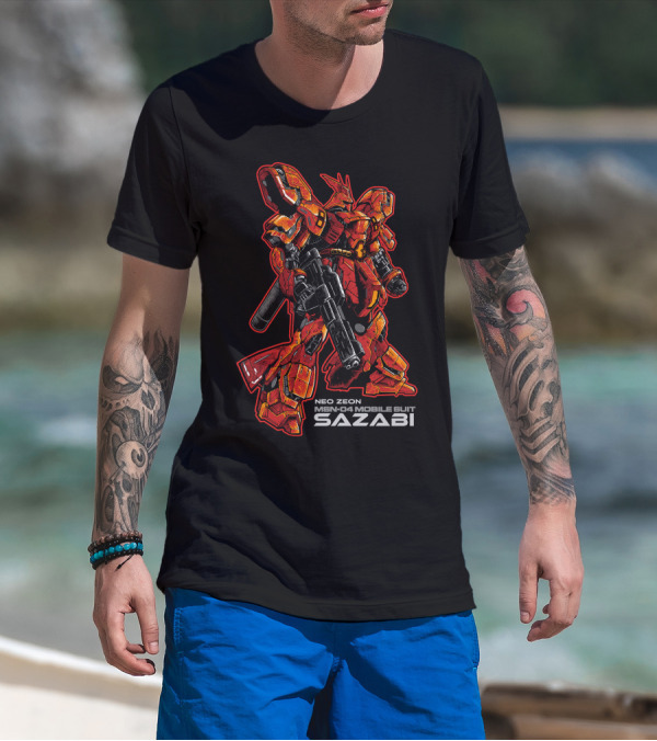 Sazabi Neo Zeon MSN-04 Mobile Suit Gundam T-Shirt