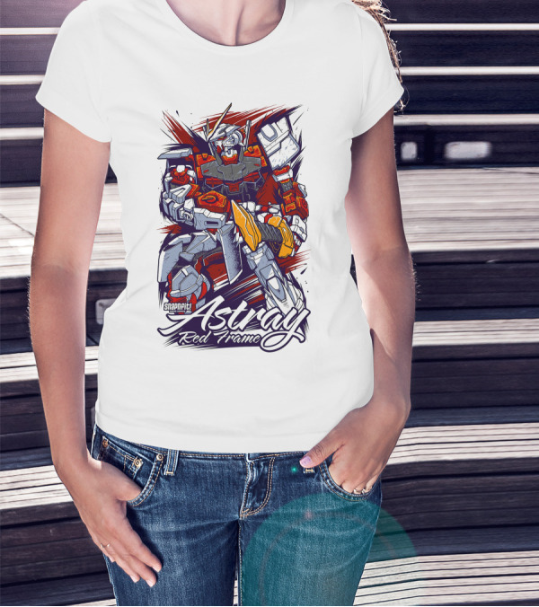 Astray Red Frame Snapfit Robot Warrior T-Shirt