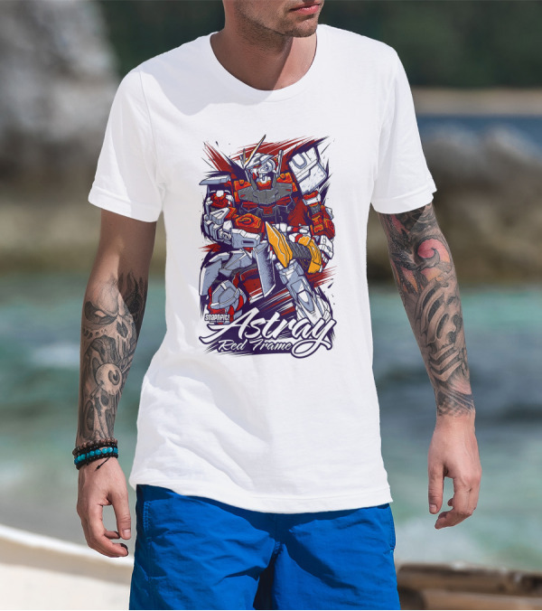 Astray Red Frame Snapfit Robot Warrior T-Shirt