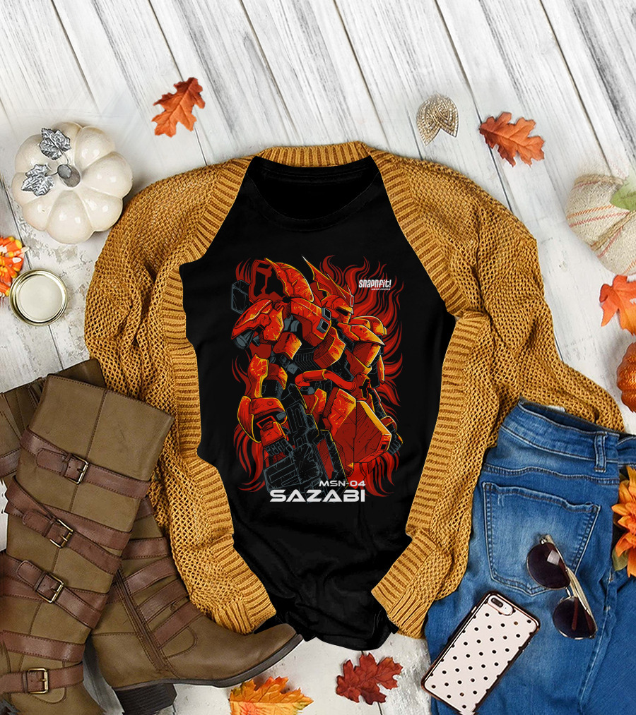 MSN-04 Sazabi Snapfit Gundam T-Shirt